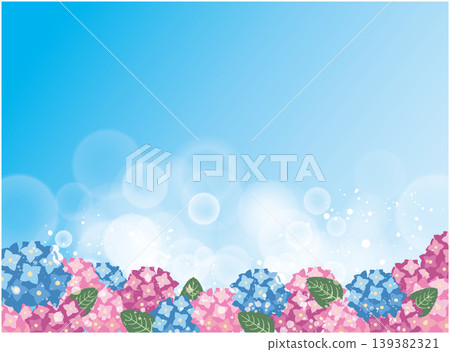 Summer rainy season: Hydrangea scenery Summer rainy season: Hydrangea scenery 139382321