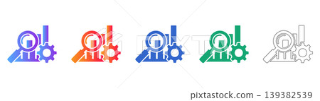 Business Data Analysis Icon Set icon set 139382539