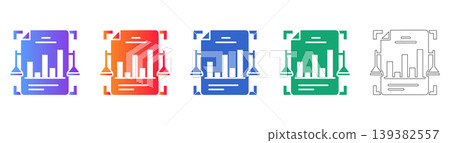 Data Report Analytics Vector Icons icon set Data Report Analytics Vector Icons icon set 139382557