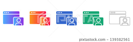 User Account Web Interface Icon Set icon set User Account Web Interface Icon Set icon set 139382561