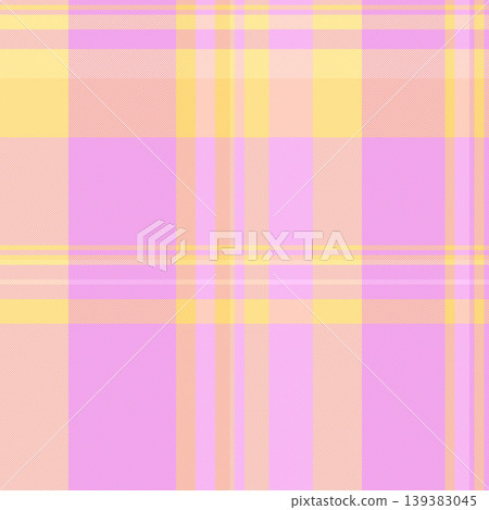 Gentle check textile texture, new york seamless tartan background. Event fabric vector plaid pattern in light and magenta colors. 139383045