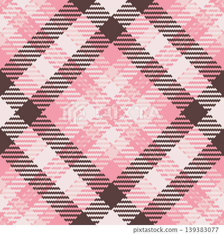 Charming plaid pattern in pink hues, conveying warmth and comfort. Ideal for textile design, backgrounds, and creative projects needing a cozy, classic touch. Charming plaid pattern in pink hues, conveying warmth and comfort. Ideal for textile design, backgrounds, and creative projects needing a cozy, classic touch. 139383077