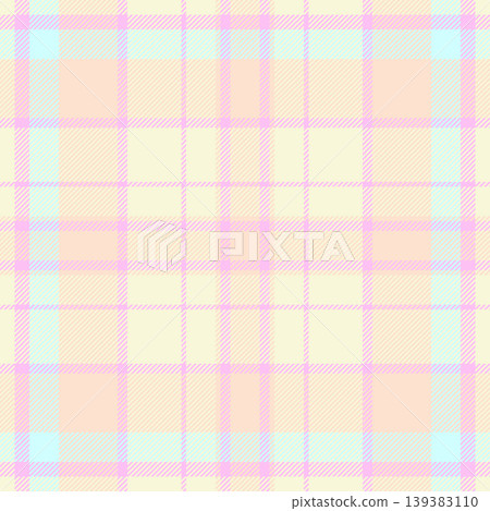 Crossed pattern seamless tartan, thanksgiving background textile fabric. Intense vector texture check plaid in light and beige colors. 139383110