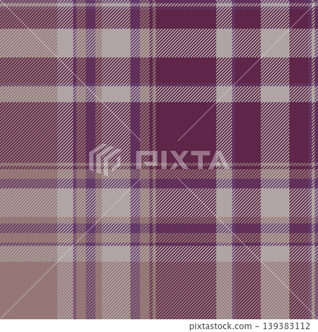 Store background tartan texture, school pattern fabric textile. Girl plaid seamless vector check in pink and grey colors. 139383112