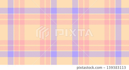 Decoration seamless pattern tartan, various vector texture background. Up check plaid fabric textile in peach puff and light colors. Decoration seamless pattern tartan, various vector texture background. Up check plaid fabric textile in peach puff and light colors. 139383113