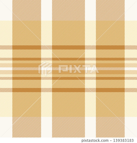 Size check seamless background, continuity vector pattern fabric. Brand tartan texture textile plaid in orange and light colors. Size check seamless background, continuity vector pattern fabric. Brand tartan texture textile plaid in orange and light colors. 139383183