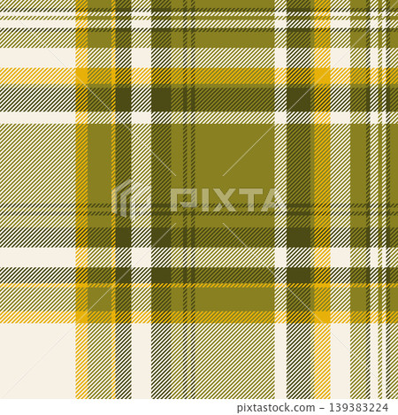 Latin plaid texture check, flowing textile fabric tartan. Horizontal seamless background pattern vector in yellow and linen colors. Latin plaid texture check, flowing textile fabric tartan. Horizontal seamless background pattern vector in yellow and linen colors. 139383224