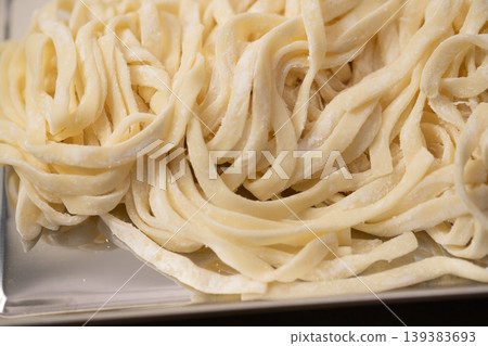 Image of flat, fresh noodles Image of flat, fresh noodles 139383693