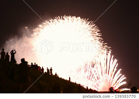 People watching fireworks 2308 03 People watching fireworks 2308 03 139383770