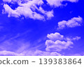Blue sky with clouds (wallpaper material) 139383864