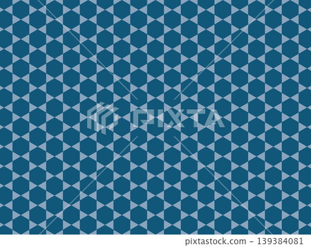 Indigo hexagon pattern background 139384081
