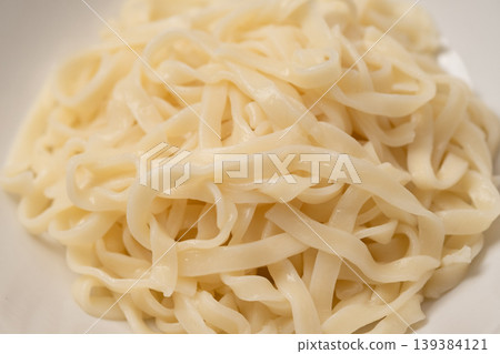 Image of boiled flat noodles Image of boiled flat noodles 139384121
