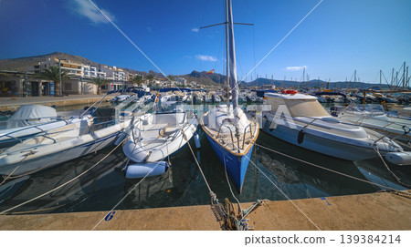 Marina of Puerto de Pollensa, Spain Marina of Puerto de Pollensa, Spain 139384214