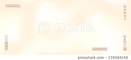 Beige light gradient background in subtle ivory cream for template. Warm creamy gradation with light beige doodle marks as a vector bg. Gentle folk scribbles and flower marks with calm organic touch Beige light gradient background in subtle ivory cream for template. Warm creamy gradation with light beige doodle marks as a vector bg. Gentle folk scribbles and flower marks with calm organic touch 139384248