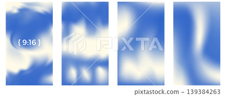Blue and white sky gradient for social media post template set. cloudy background with blur gradation. Liquid navy template for story design. Vector abstract blue gradient for vertical backdrop Blue and white sky gradient for social media post template set. cloudy background with blur gradation. Liquid navy template for story design. Vector abstract blue gradient for vertical backdrop 139384263