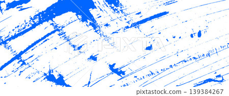 Brush blue diagonal background with paint stroke and ink slash scratch texture. Abstract brush marks on background with squiggle and crack. Dynamic blue vector for punk and Japanese design Brush blue diagonal background with paint stroke and ink slash scratch texture. Abstract brush marks on background with squiggle and crack. Dynamic blue vector for punk and Japanese design 139384267
