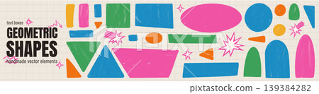 Pastel shape and sticker crayon figure with chalk texture for kids journal. Geometric pastel shapes and painted callout doodle. Vector hand drawn set with abstract rectangle, square figure isolated Pastel shape and sticker crayon figure with chalk texture for kids journal. Geometric pastel shapes and painted callout doodle. Vector hand drawn set with abstract rectangle, square figure isolated 139384282