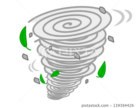 Typhoon illustration material 139384426