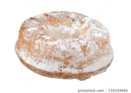 fruit-filled bun isolated on white background fruit-filled bun isolated on white background 139384666