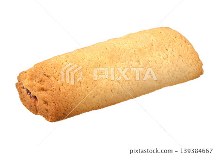 shortbread cookie isolated on white background. 139384667