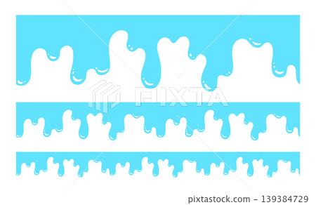 Waves sea ocean website divider set abstract wavy borders flowing curve fluid cartoon shapes art Waves sea ocean website divider set abstract wavy borders flowing curve fluid cartoon shapes art 139384729
