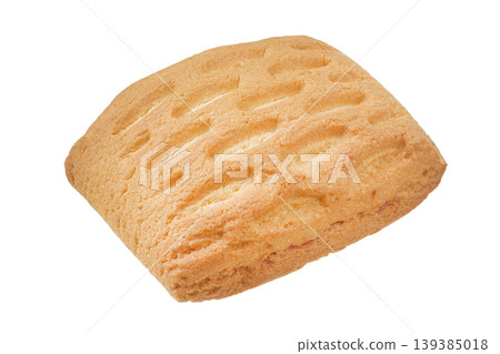 shortbread cookie isolated on white background. 139385018