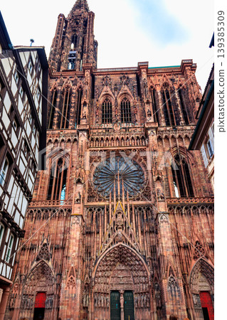 Strasbourg Cathedral or the Cathedral of Our Lady of Strasbourg in Strasbourg, France Strasbourg Cathedral or the Cathedral of Our Lady of Strasbourg in Strasbourg, France 139385309