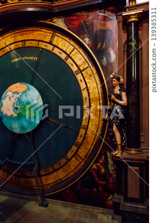 Astronomical clock in the Cathedral of Our Lady of Strasbourg in Strasbourg, France Astronomical clock in the Cathedral of Our Lady of Strasbourg in Strasbourg, France 139385311