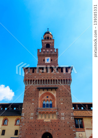Sforza Castle (Castello Sforzesco) in Milan, Italy 139385331