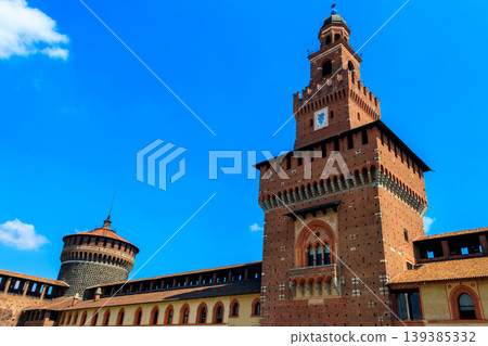 Sforza Castle (Castello Sforzesco) in Milan, Italy 139385332