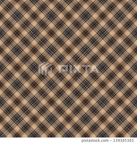 Brown Diagonal Plaid Tartan Seamless Surface Pattern Design For Fashion Textiles Brown Diagonal Plaid Tartan Seamless Surface Pattern Design For Fashion Textiles 139385383