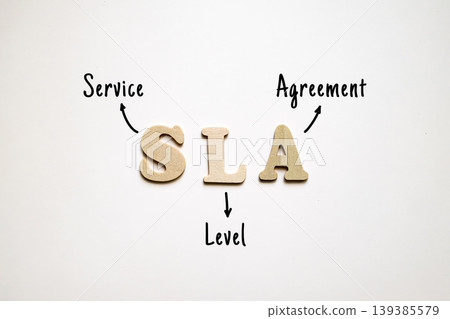 SLA Service Level Agreement - formal contract defining expected service standards performance metrics and responsibilities between provider and client 139385579