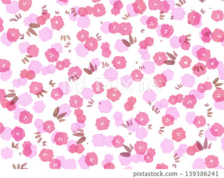 Scandinavian-style watercolor floral wallpaper Scandinavian-style watercolor floral wallpaper 139386241