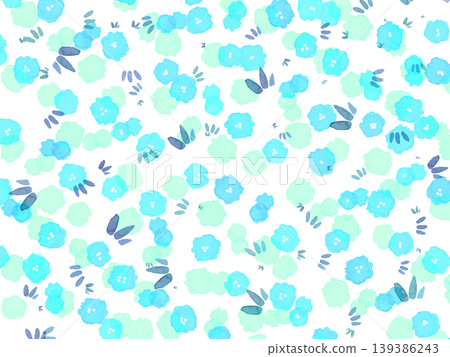 北歐風格水彩花卉壁紙 北歐風格水彩花卉壁紙 139386243