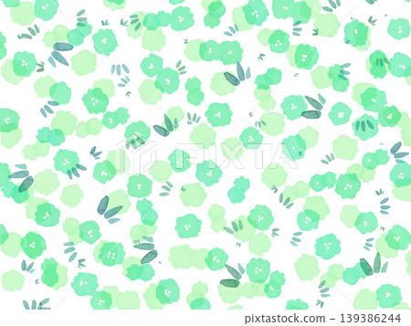 Scandinavian-style watercolor floral wallpaper Scandinavian-style watercolor floral wallpaper 139386244
