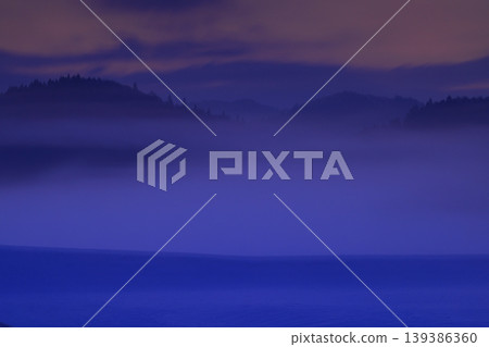 A winter dawn scene A winter dawn scene 139386360