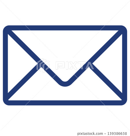 Email icon, blue indigo, simple, business, transparent, vector graphic. Email icon, blue indigo, simple, business, transparent, vector graphic. 139386638