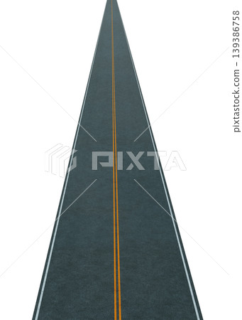 3d rendering empty asphalt highway extending into the distance 3d rendering empty asphalt highway extending into the distance 139386758