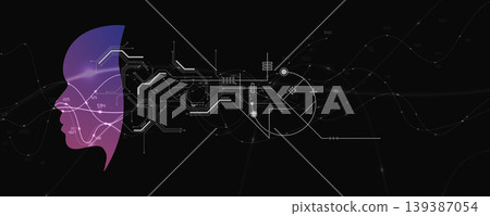 Abstract network and artificial intelligence background 139387054