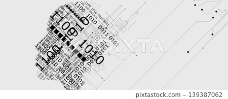 Abstract network and artificial intelligence background 139387062