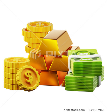 Wealth Management 3d render icon Wealth Management 3d render icon 139387966