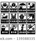黑貓護理標誌圖示集（材質） 139388335