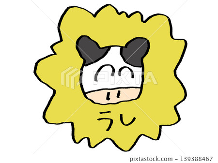 Cow sticker Cow sticker 139388467