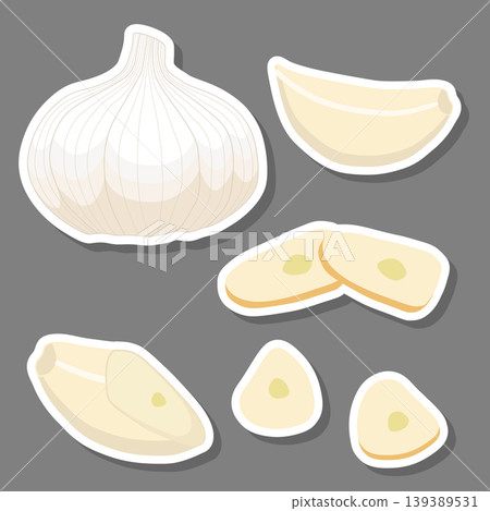 Sweet juicy tasty natural eco product garlic Sweet juicy tasty natural eco product garlic 139389531