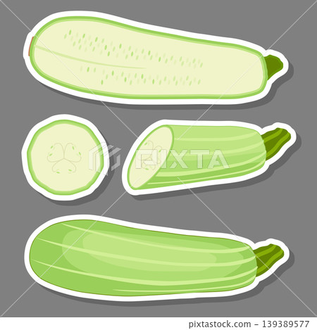 Sweet juicy tasty natural eco product green zucchini Sweet juicy tasty natural eco product green zucchini 139389577