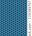 Indigo hexagon pattern background 139389707