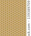 Counterfeit gold hexagon pattern background 139389709