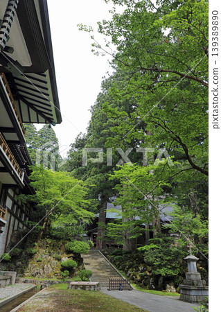 Springtime scenery within the grounds of Eiheiji Temple 139389890