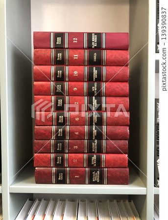 vertical stack of books vertical stack of books 139390837