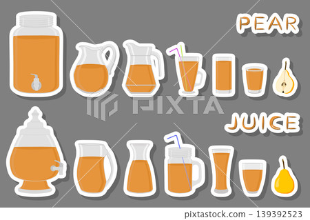 Illustration on theme big kit different types glassware Illustration on theme big kit different types glassware 139392523